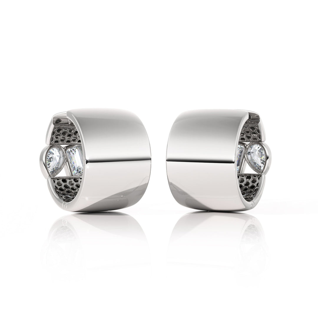 Earrings "Piece of Peace" - SC1004 in Ring by 18 KARATS