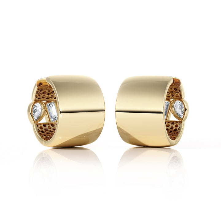 Earrings "Piece of Peace" - SC1004 in Ring by 18 KARATS