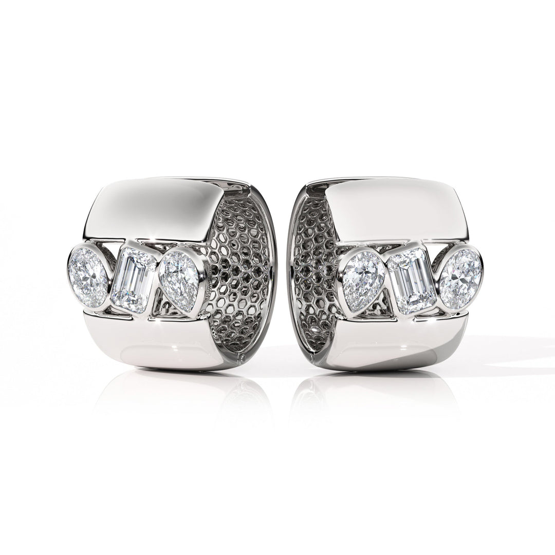 Earrings "Piece of Peace" - SC1004 in Ring by 18 KARATS