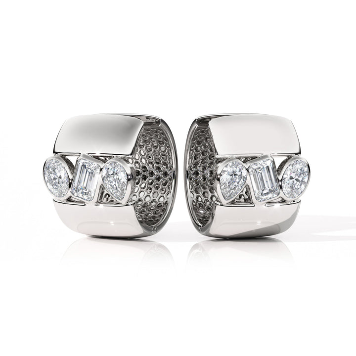 Earrings "Piece of Peace" - SC1004 in Ring by 18 KARATS