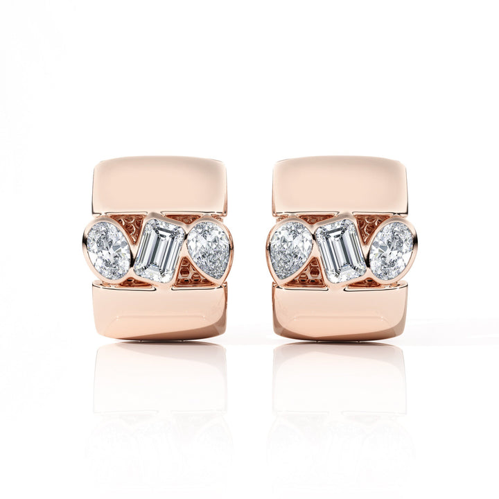 Earrings "Piece of Peace" - SC1004 in Ring by 18 KARATS