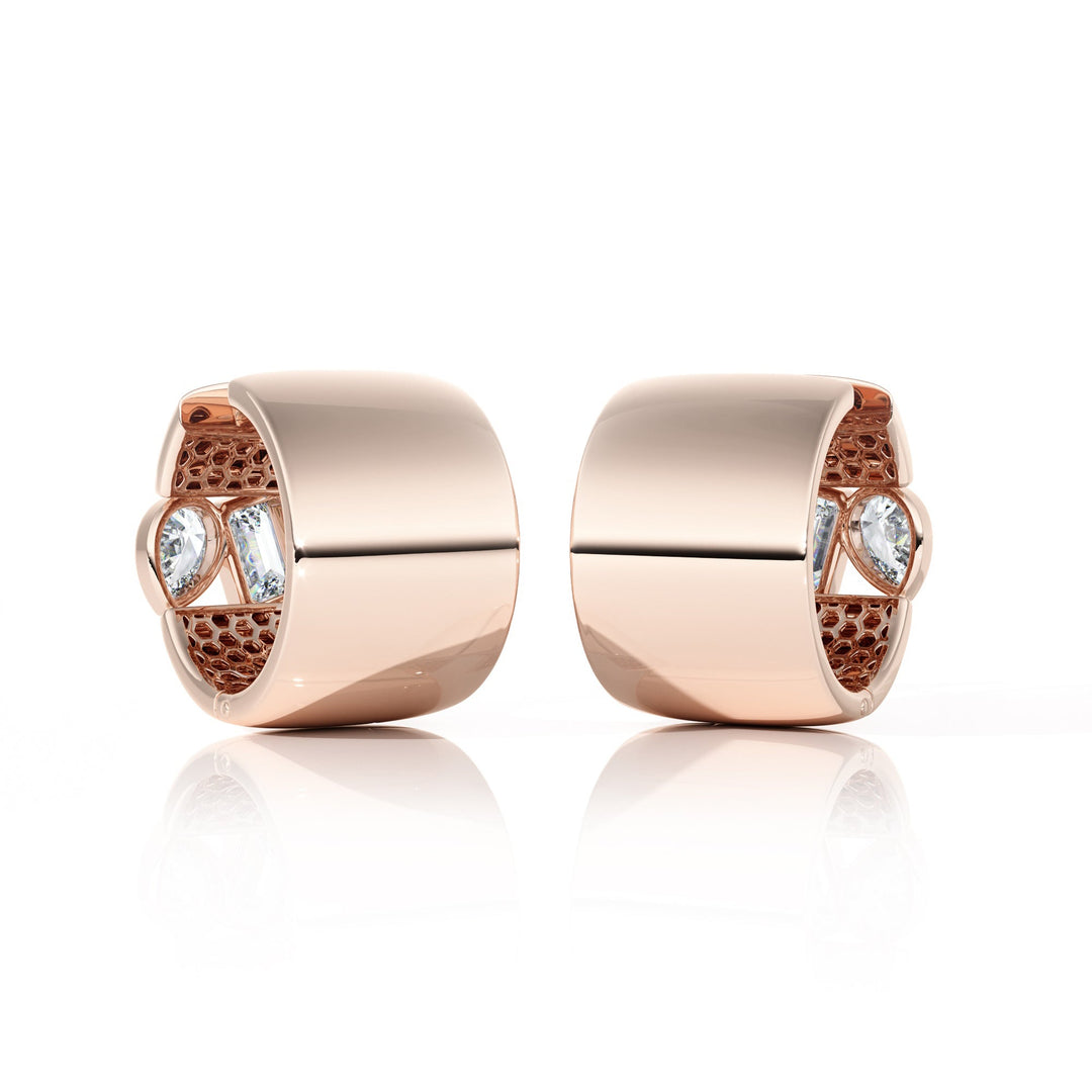 Earrings "Piece of Peace" - SC1004 in Ring by 18 KARATS