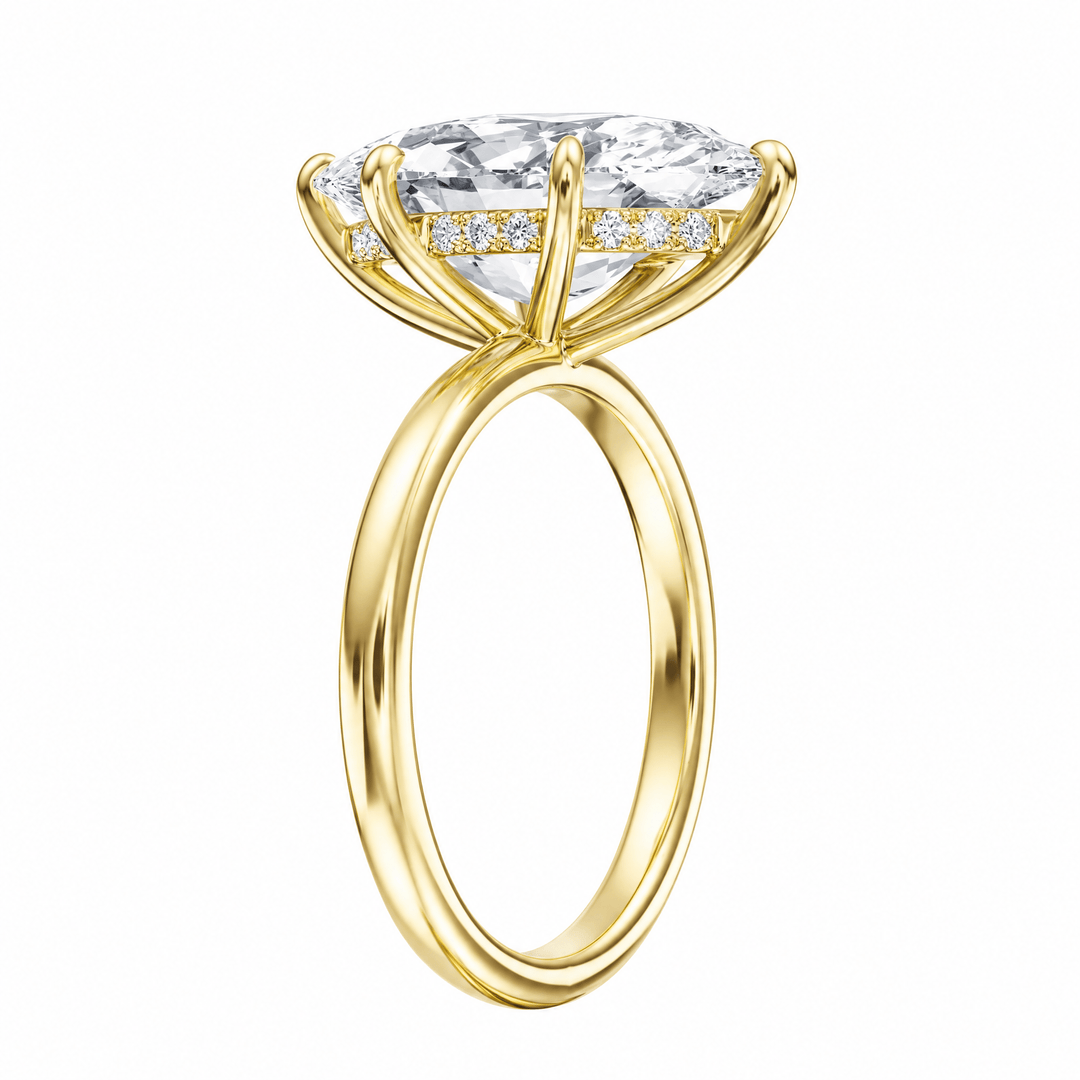Elara Hidden Halo Marquise Diamond Engagement Ring in Ring by 18 KARATS INC.