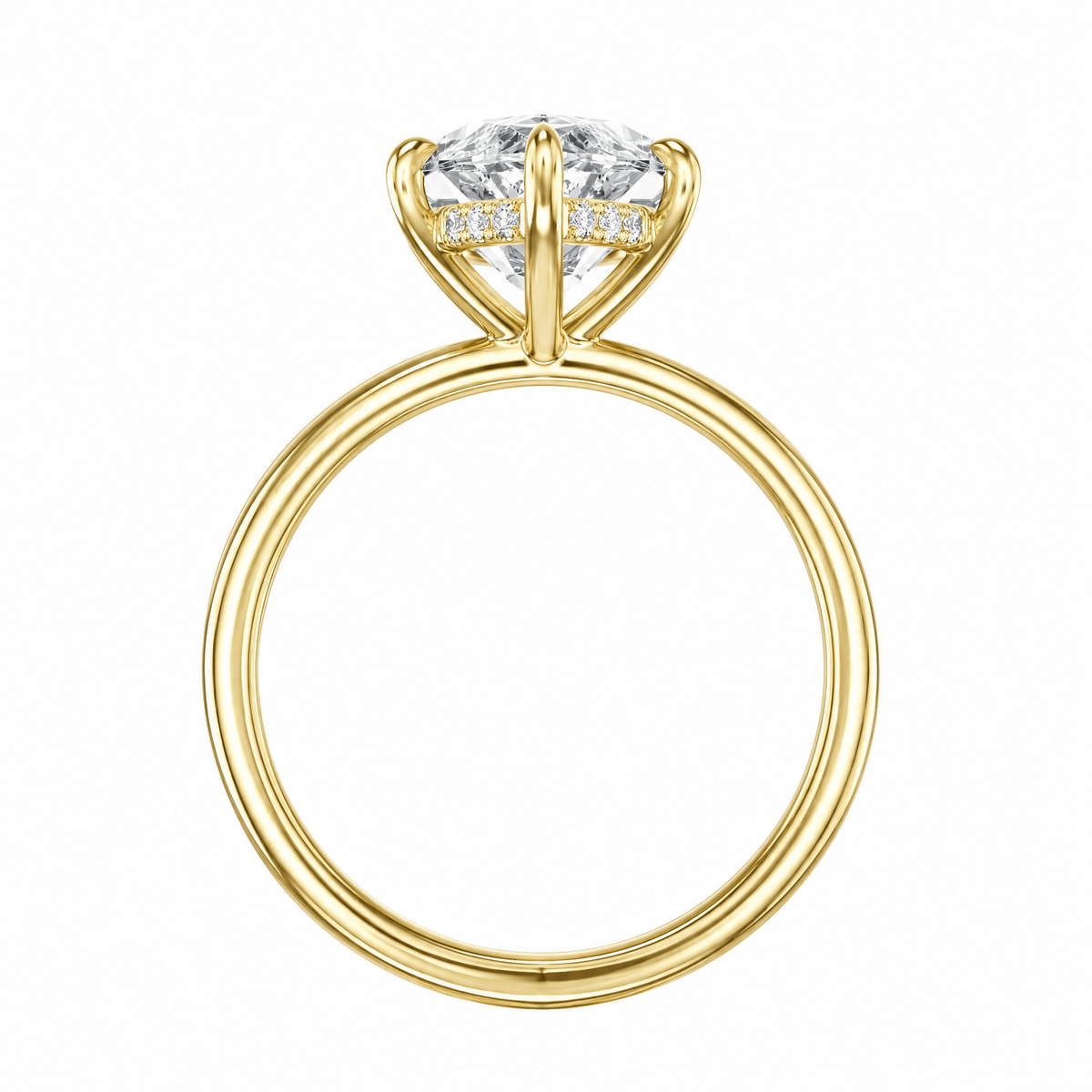 Elara Hidden Halo Marquise Diamond Engagement Ring in Ring by 18 KARATS INC.