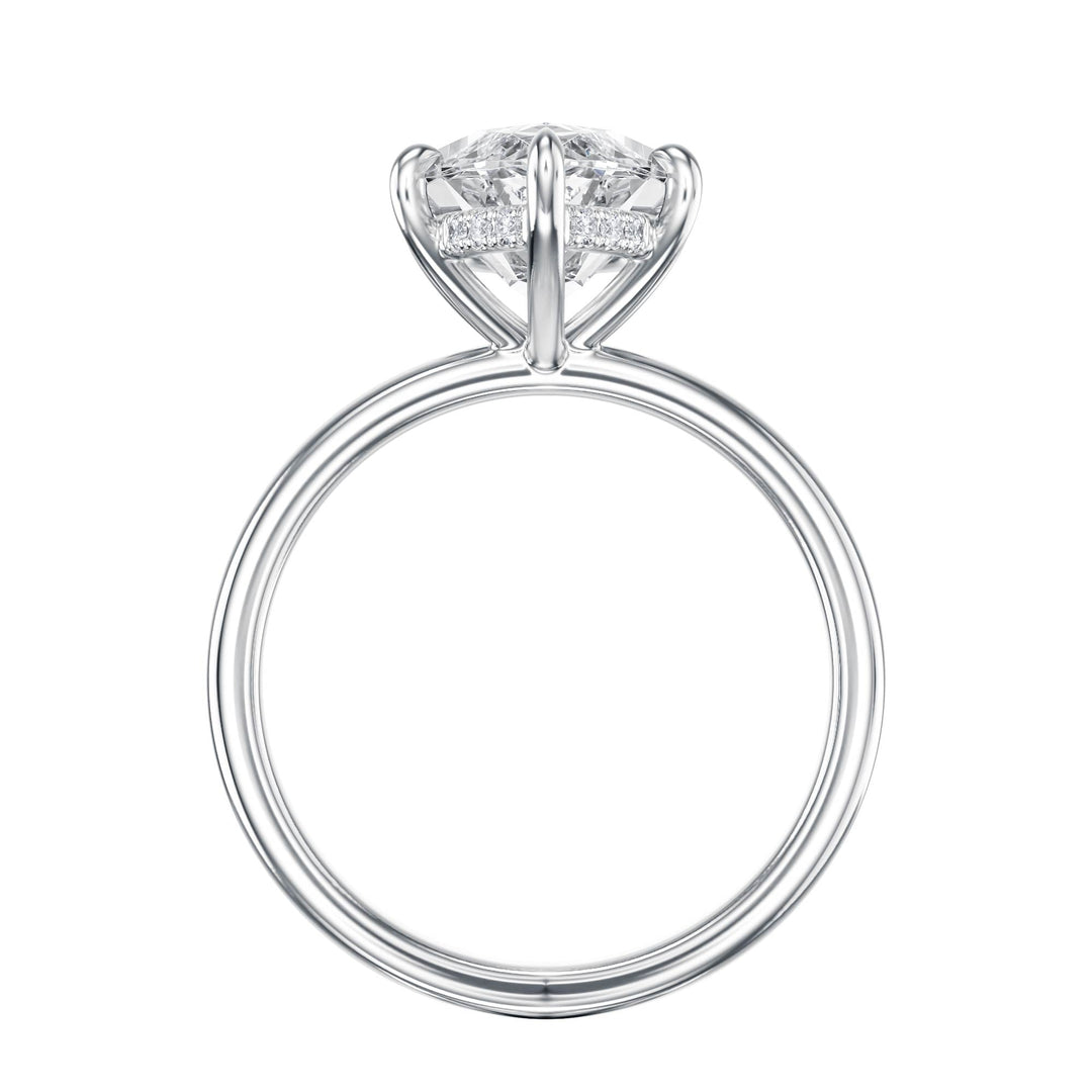 Elara Hidden Halo Marquise Diamond Engagement Ring - R1083 in Ring by 18 KARATS INC.