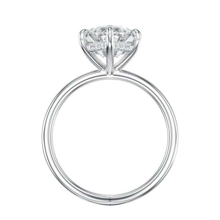 Elara Hidden Halo Marquise Diamond Engagement Ring - R1083 in Ring by 18 KARATS INC.