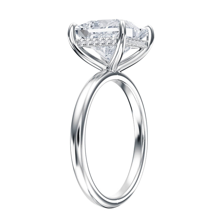 Elara Hidden Halo Princess Diamond Engagement Ring - R1080 in Ring by 18 KARATS INC.