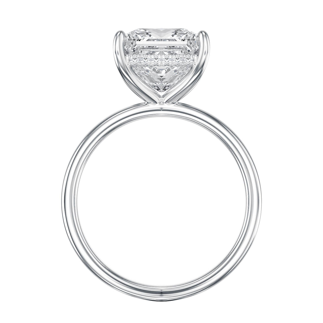 Elara Hidden Halo Princess Diamond Engagement Ring - R1080 in Ring by 18 KARATS INC.