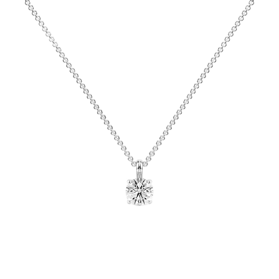 Elegant Shine Single Bail Pendant — P1103 in Necklace by 18 KARATS