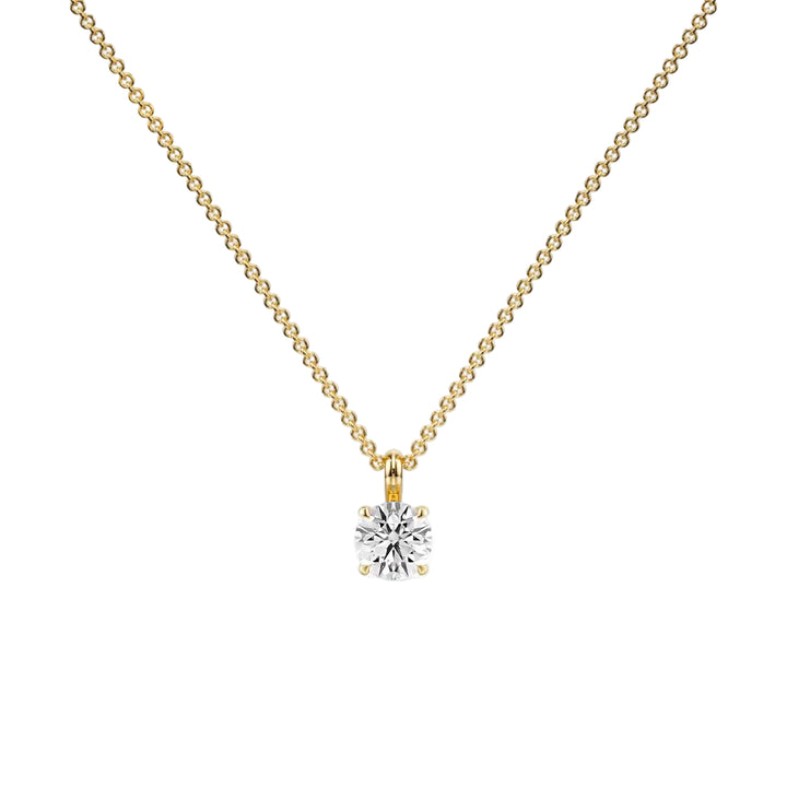 Elegant Shine Single Bail Pendant — P1103 in Necklace by 18 KARATS