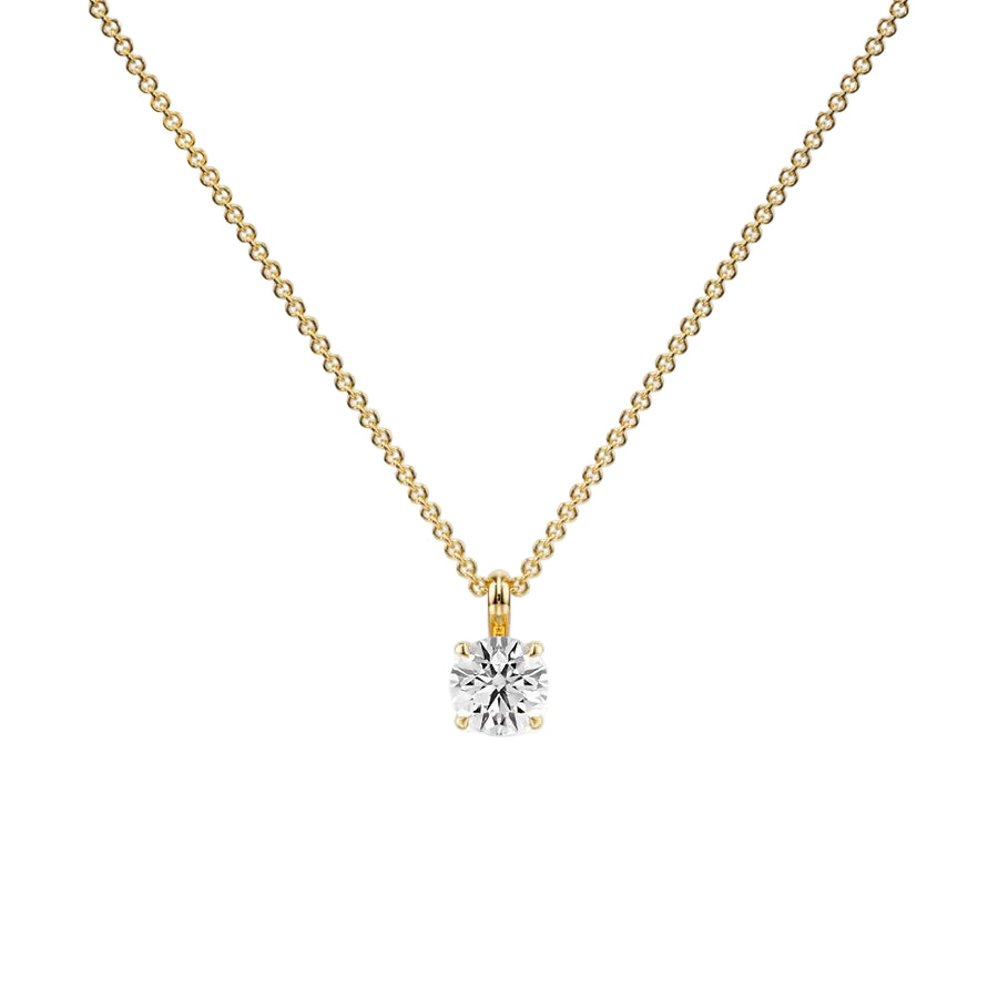 Elegant Shine Single Bail Pendant — P1103 in Necklace by 18 KARATS