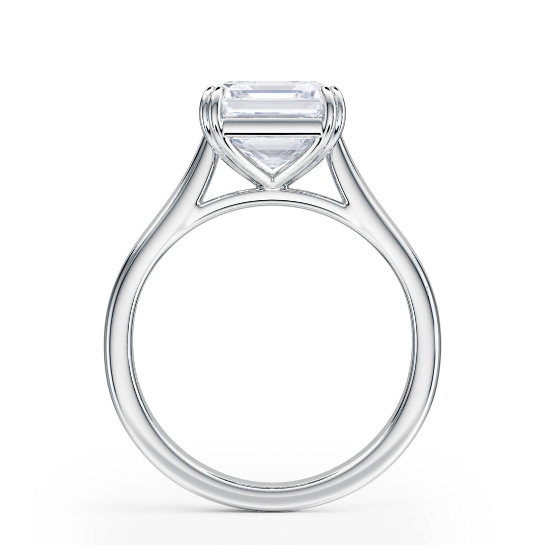 Elevé Cathedral Asscher Diamond Engagement Ring - R1234 in Ring by 18 KARATS INC.