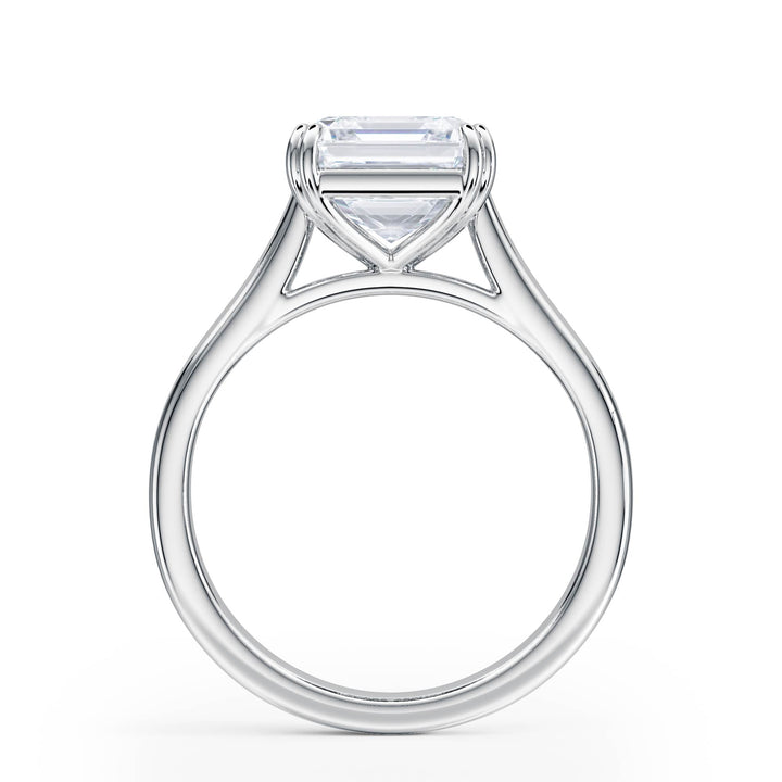 Elevé Cathedral Asscher Diamond Engagement Ring - R1234 in Ring by 18 KARATS INC.