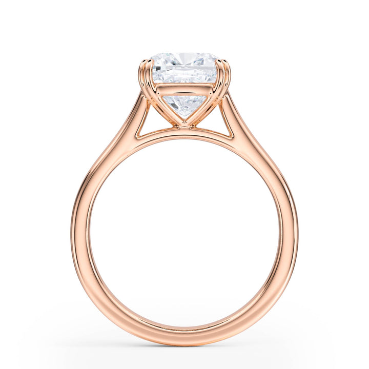 Elevé Cathedral Cushion Diamond Engagement Ring - R1232 in Ring by 18 KARATS INC.