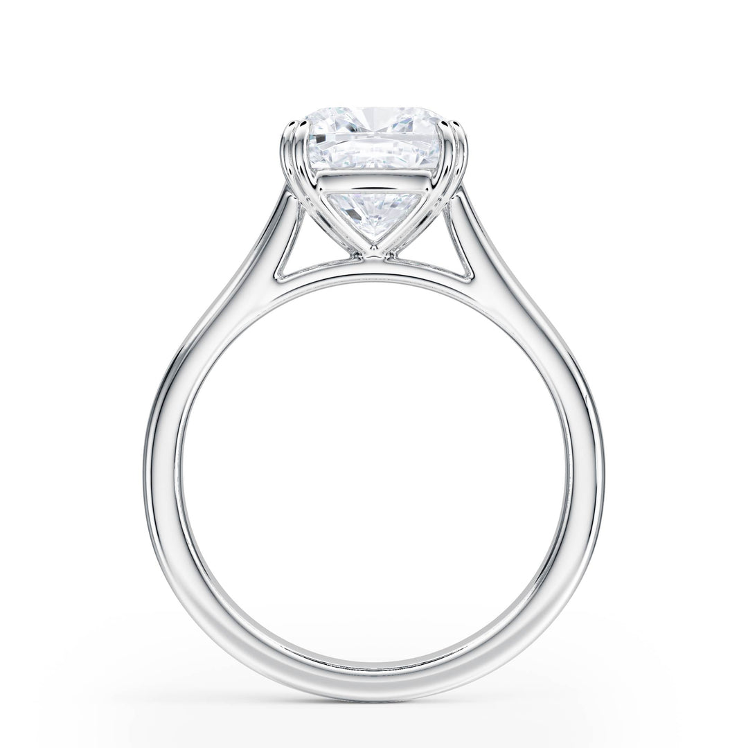 Elevé Cathedral Cushion Diamond Engagement Ring - R1232 in Ring by 18 KARATS INC.