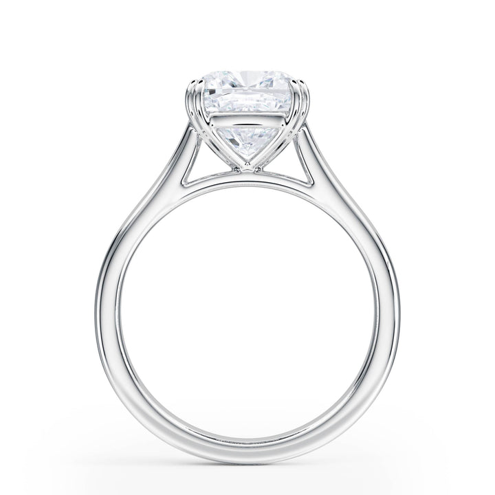 Elevé Cathedral Cushion Diamond Engagement Ring - R1232 in Ring by 18 KARATS INC.