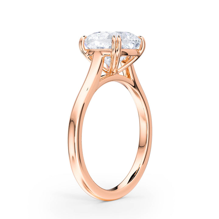 Elevé Cathedral Cushion Diamond Engagement Ring - R1232 in Ring by 18 KARATS INC.
