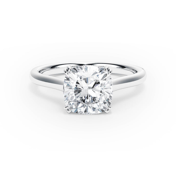 Elevé Cathedral Cushion Diamond Engagement Ring - R1232 in Ring by 18 KARATS INC.