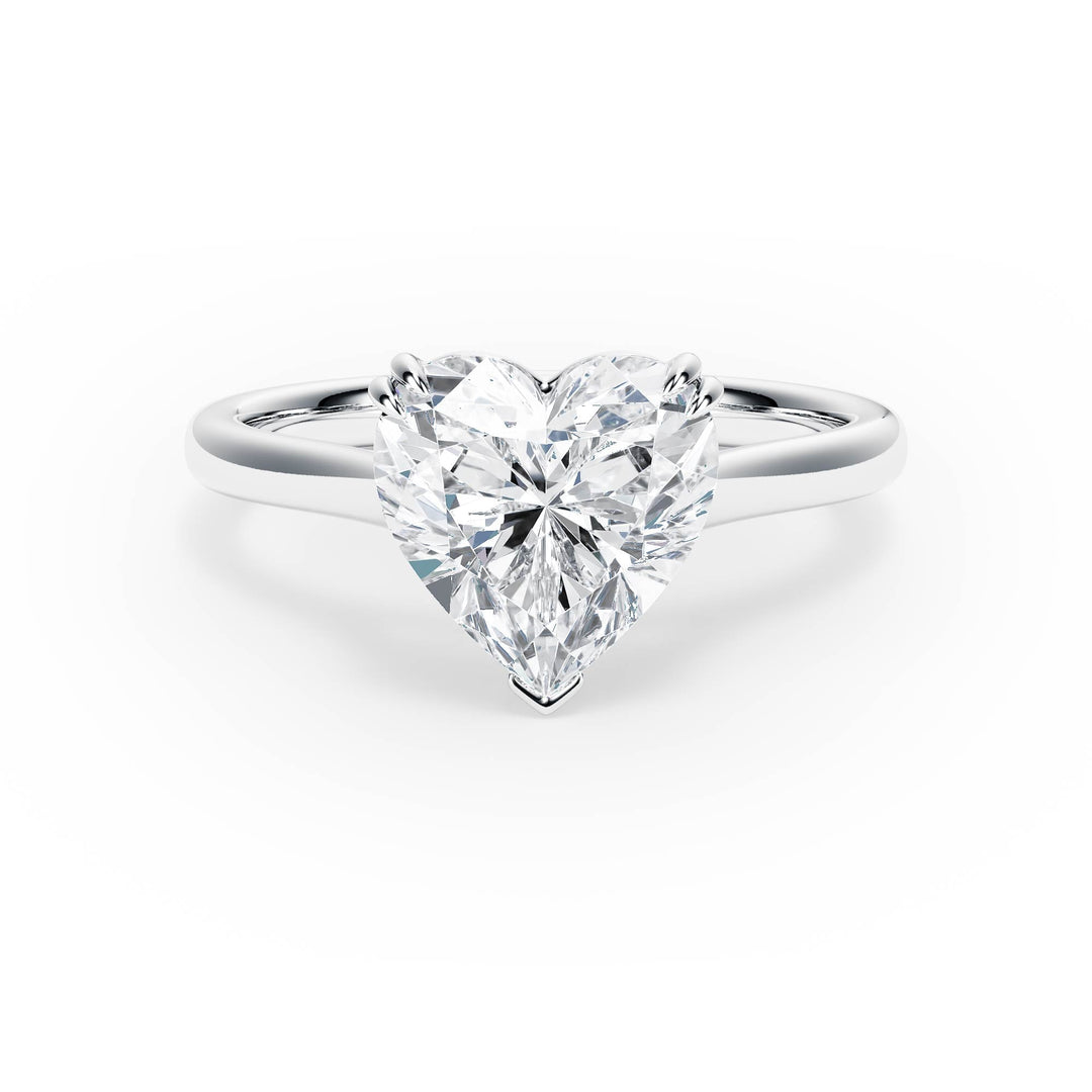 Elevé Cathedral Heart Diamond Engagement Ring - R1230 in Ring by 18 KARATS INC.