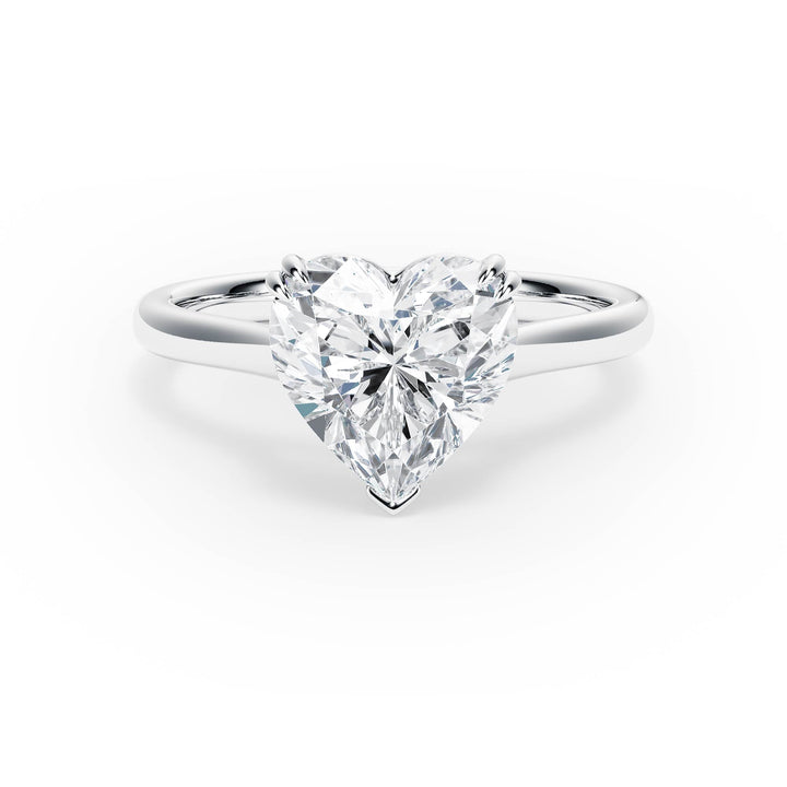 Elevé Cathedral Heart Diamond Engagement Ring - R1230 in Ring by 18 KARATS INC.