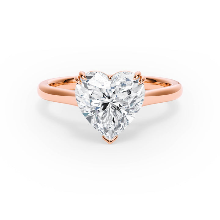 Elevé Cathedral Heart Diamond Engagement Ring - R1230 in Ring by 18 KARATS INC.