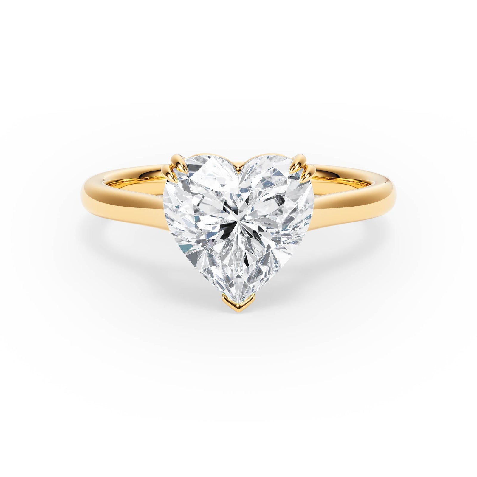 Elevé Cathedral Heart Diamond Engagement Ring - R1230 in Ring by 18 KARATS INC.