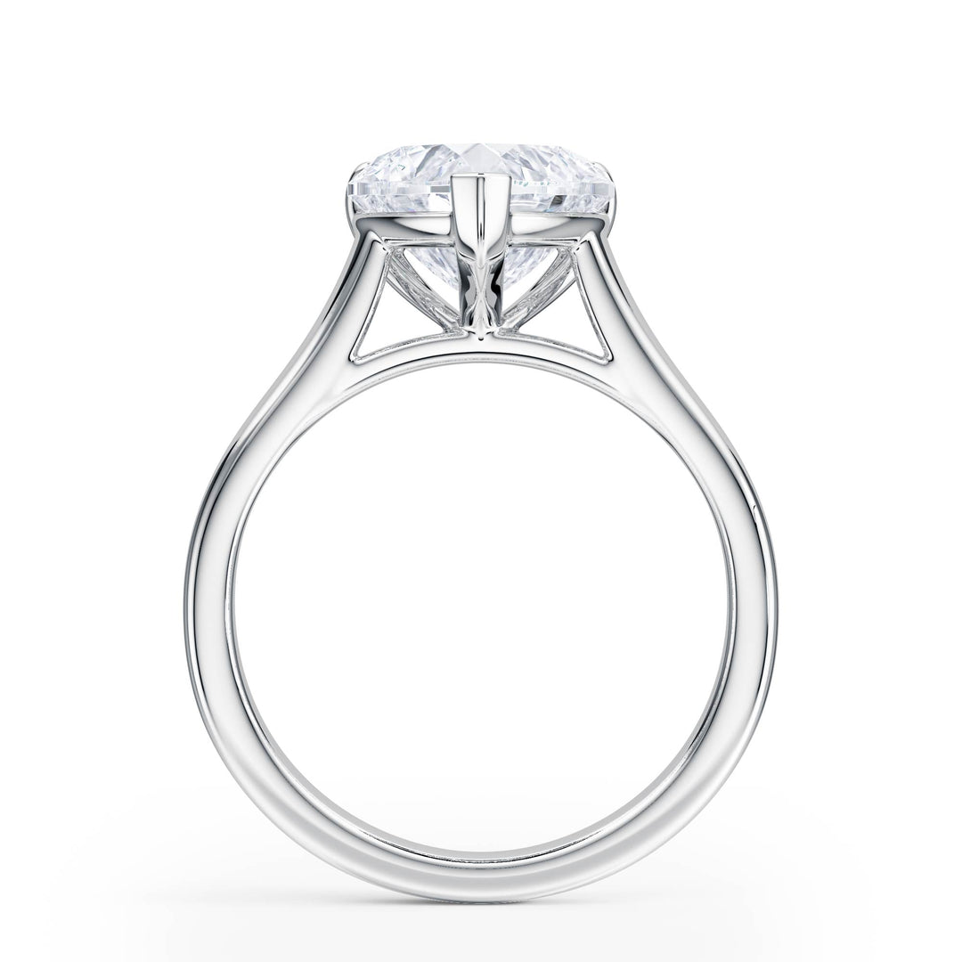 Elevé Cathedral Heart Diamond Engagement Ring - R1230 in Ring by 18 KARATS INC.