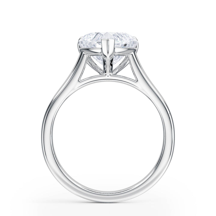 Elevé Cathedral Heart Diamond Engagement Ring - R1230 in Ring by 18 KARATS INC.