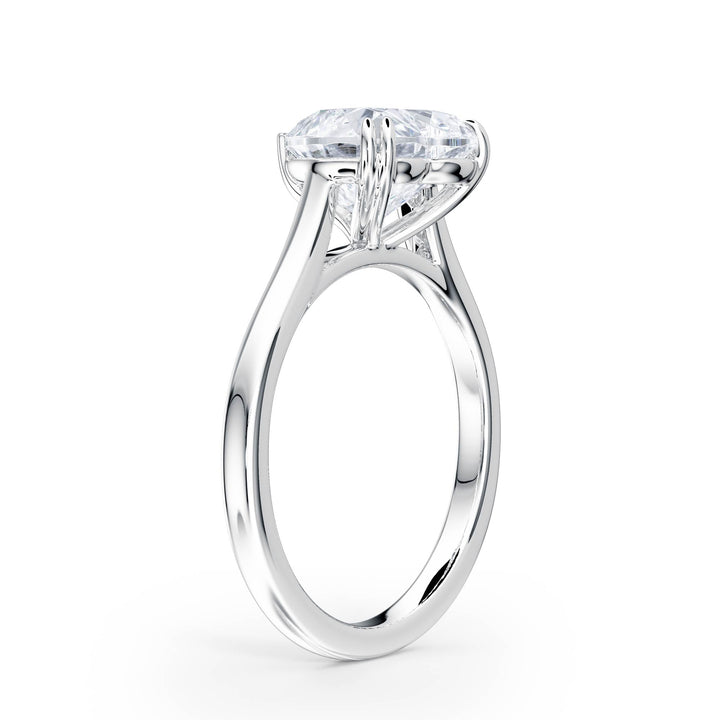 Elevé Cathedral Heart Diamond Engagement Ring - R1230 in Ring by 18 KARATS INC.