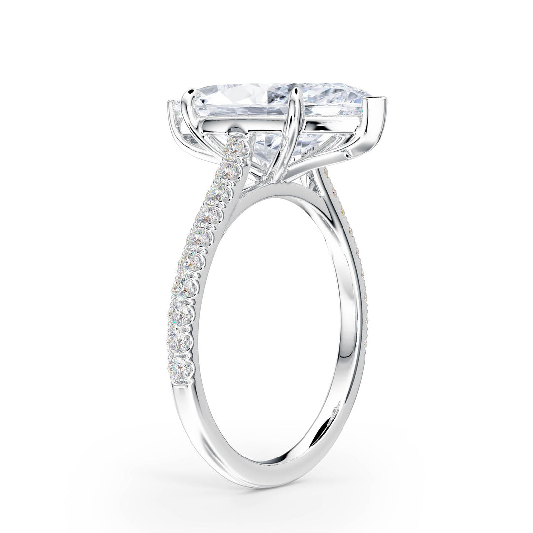 Elevé Cathedral Marquise Diamond Engagement Ring - R1250 in Ring by 18 KARATS INC.