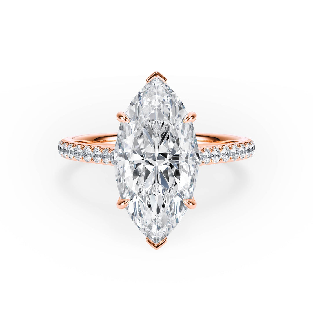 Elevé Cathedral Marquise Diamond Engagement Ring - R1250 in Ring by 18 KARATS INC.