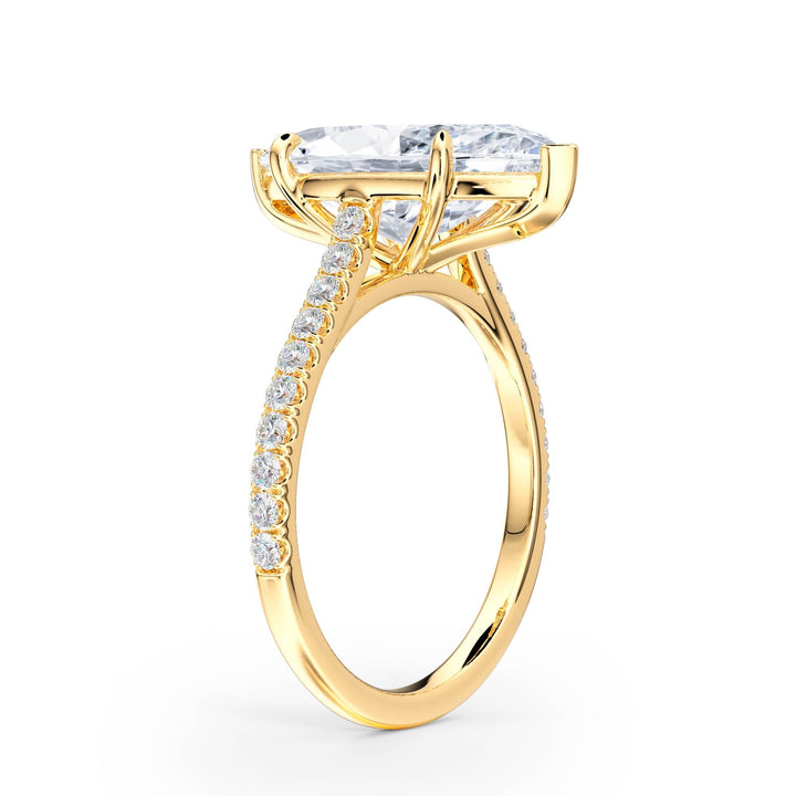 Elevé Cathedral Marquise Diamond Engagement Ring - R1250 in Ring by 18 KARATS INC.