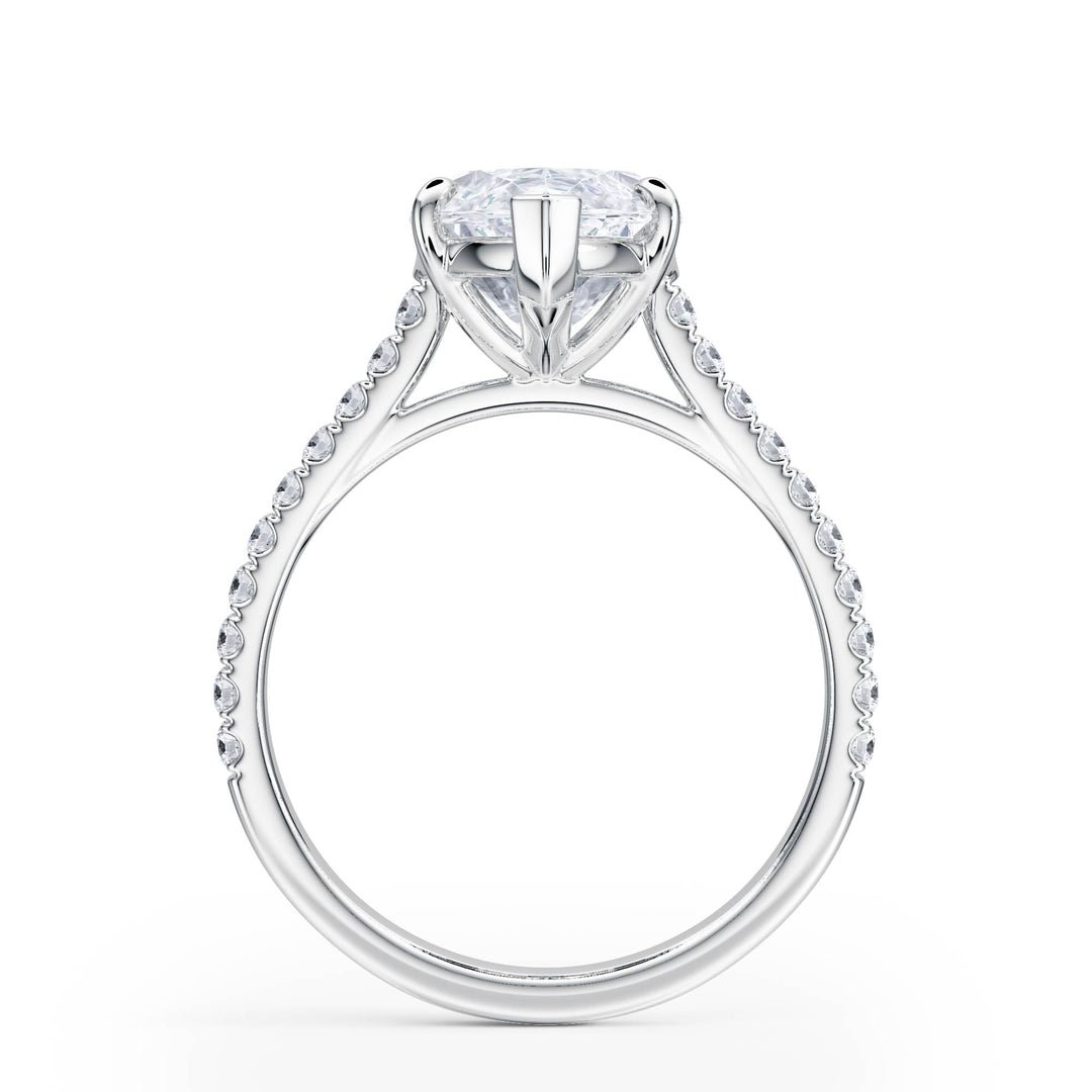 Elevé Cathedral Marquise Diamond Engagement Ring - R1250 in Ring by 18 KARATS INC.