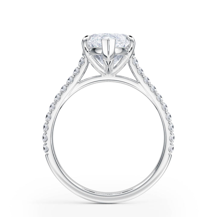 Elevé Cathedral Marquise Diamond Engagement Ring - R1250 in Ring by 18 KARATS INC.