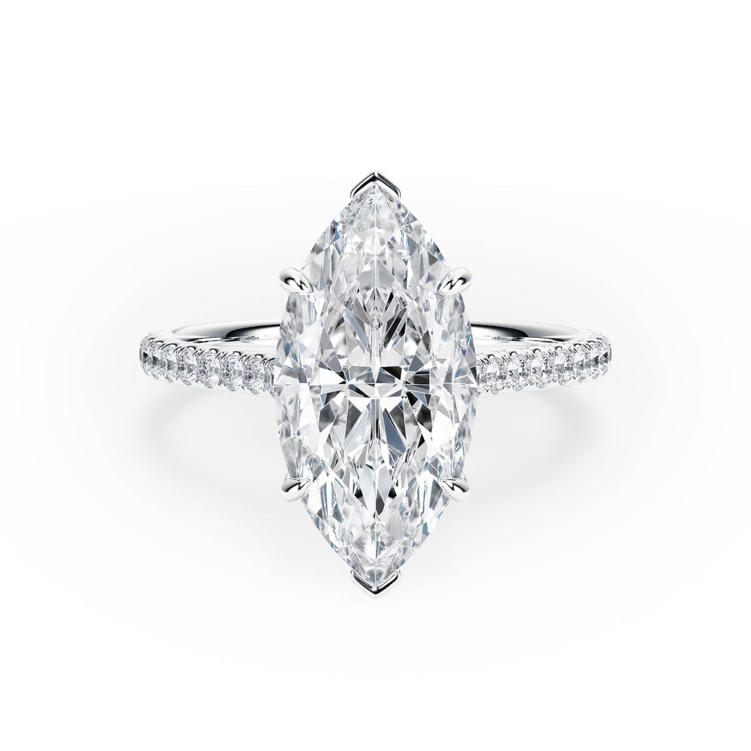 Elevé Cathedral Marquise Diamond Engagement Ring - R1250 in Ring by 18 KARATS INC.