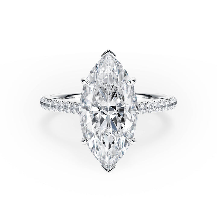 Elevé Cathedral Marquise Diamond Engagement Ring - R1250 in Ring by 18 KARATS INC.