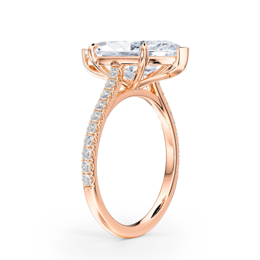 Elevé Cathedral Marquise Diamond Engagement Ring - R1250 in Ring by 18 KARATS INC.