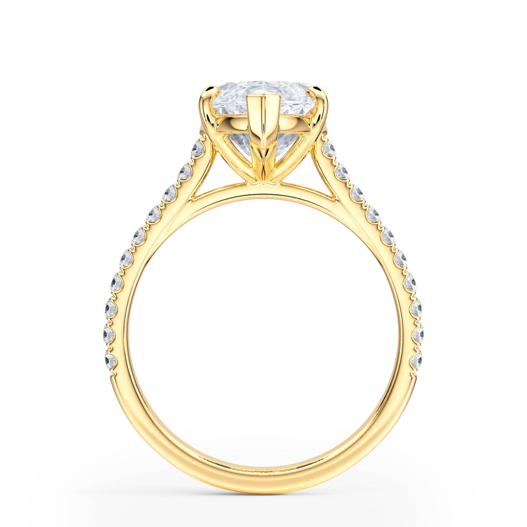 Elevé Cathedral Marquise Diamond Engagement Ring - R1250 in Ring by 18 KARATS INC.