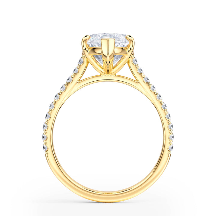 Elevé Cathedral Marquise Diamond Engagement Ring - R1250 in Ring by 18 KARATS INC.