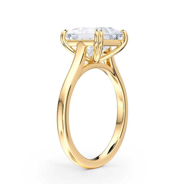 Elevé Cathedral Princess Diamond Engagement Ring - R1226 in Ring by 18 KARATS INC.