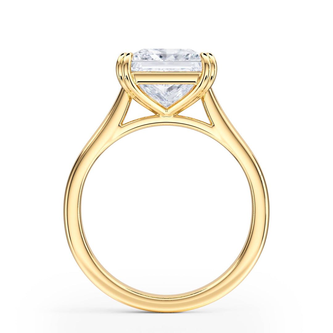 Elevé Cathedral Princess Diamond Engagement Ring - R1226 in Ring by 18 KARATS INC.
