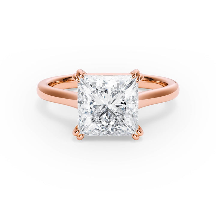 Elevé Cathedral Princess Diamond Engagement Ring - R1226 in Ring by 18 KARATS INC.