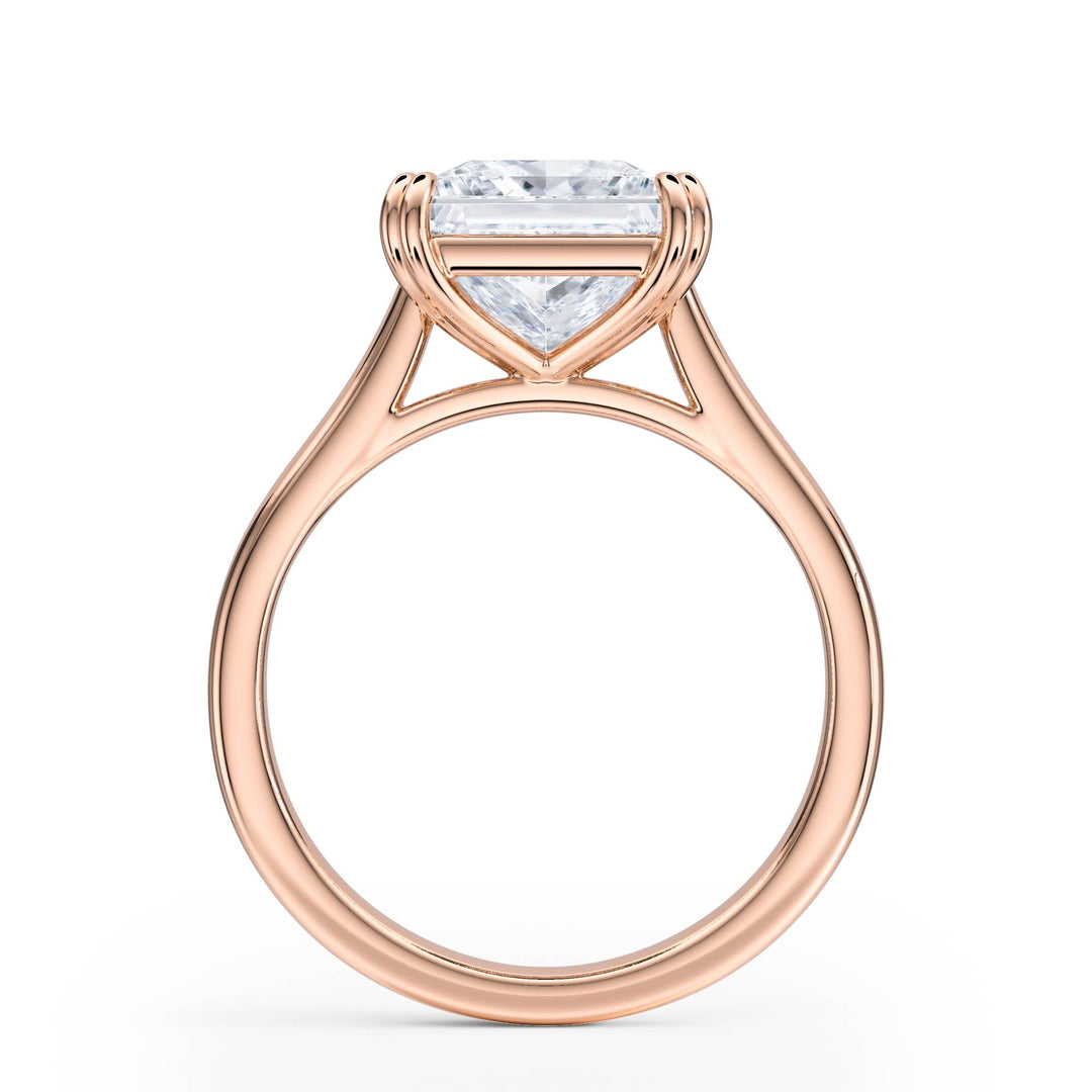 Elevé Cathedral Princess Diamond Engagement Ring - R1226 in Ring by 18 KARATS INC.