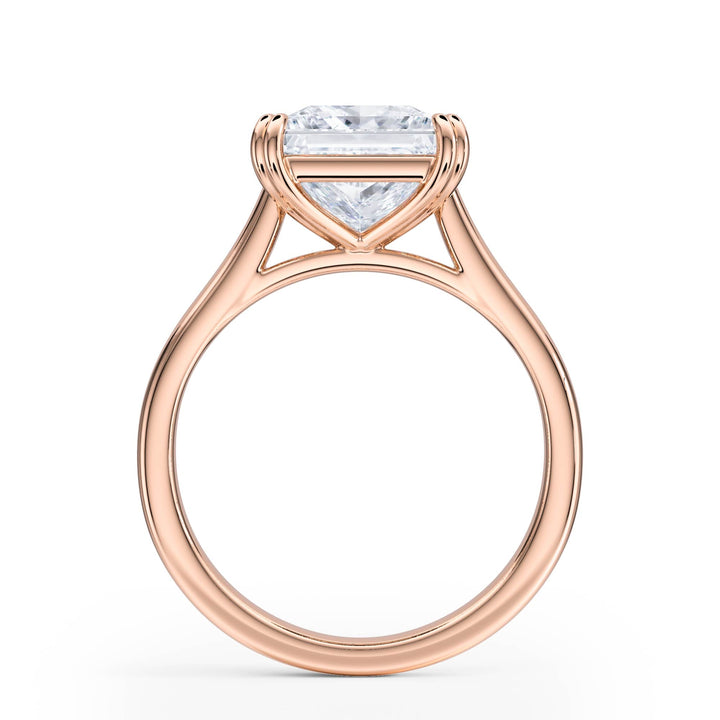 Elevé Cathedral Princess Diamond Engagement Ring - R1226 in Ring by 18 KARATS INC.