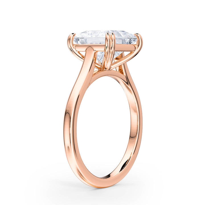 Elevé Cathedral Princess Diamond Engagement Ring - R1226 in Ring by 18 KARATS INC.