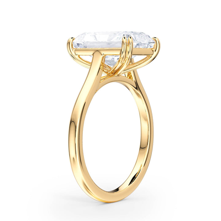 Elevé Cathedral Radiant Diamond Engagement Ring - R1225 in Ring by 18 KARATS INC.