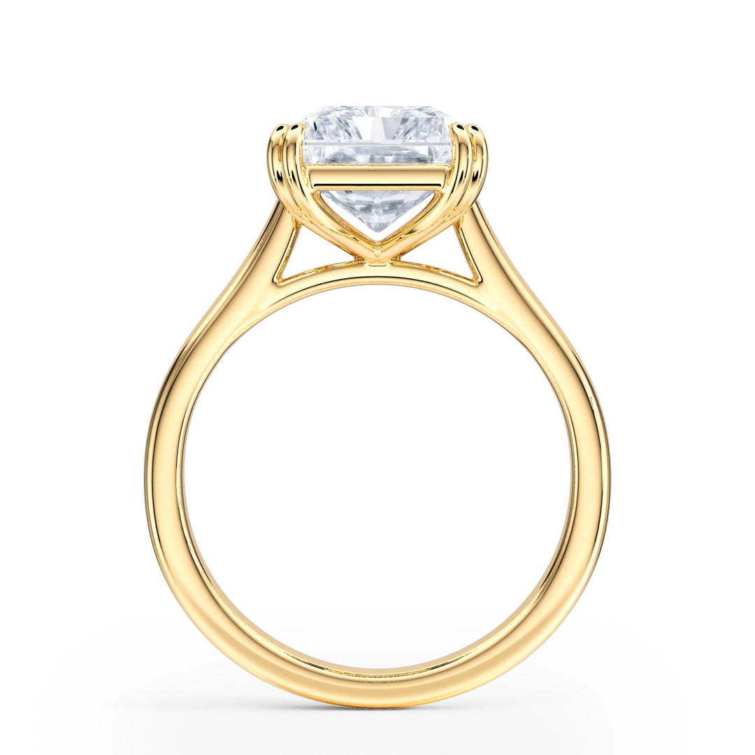 Elevé Cathedral Radiant Diamond Engagement Ring - R1225 in Ring by 18 KARATS INC.