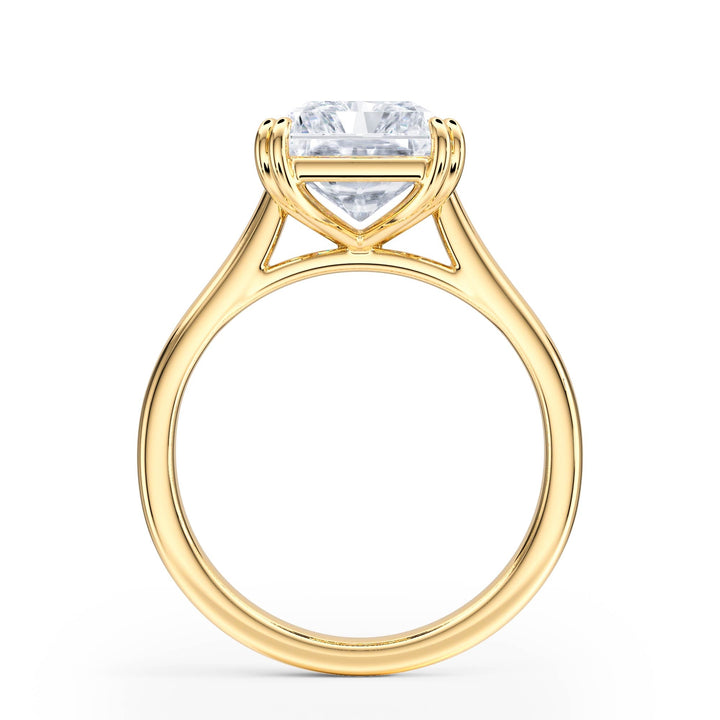 Elevé Cathedral Radiant Diamond Engagement Ring - R1225 in Ring by 18 KARATS INC.