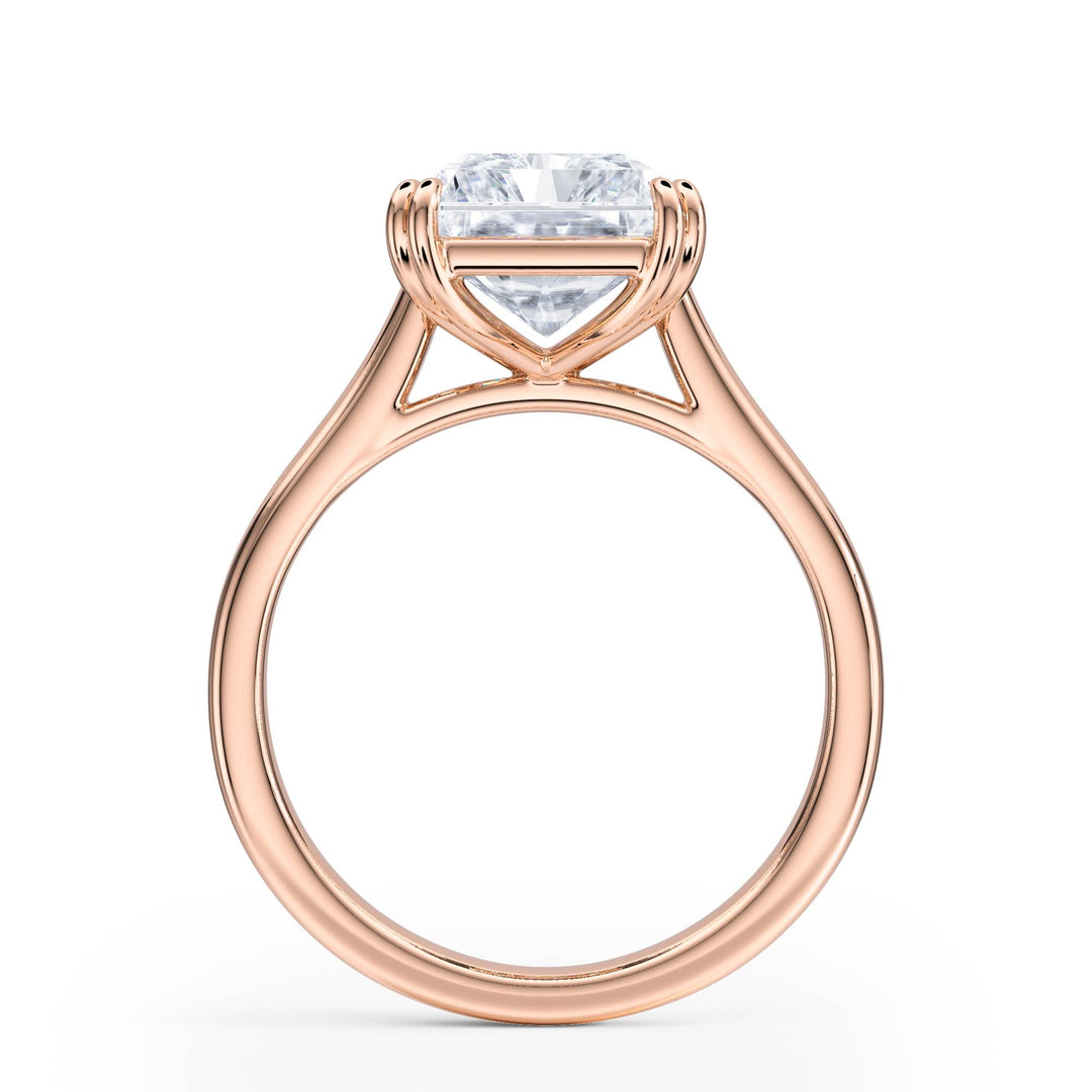 Elevé Cathedral Radiant Diamond Engagement Ring - R1225 in Ring by 18 KARATS INC.