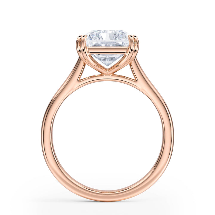 Elevé Cathedral Radiant Diamond Engagement Ring - R1225 in Ring by 18 KARATS INC.
